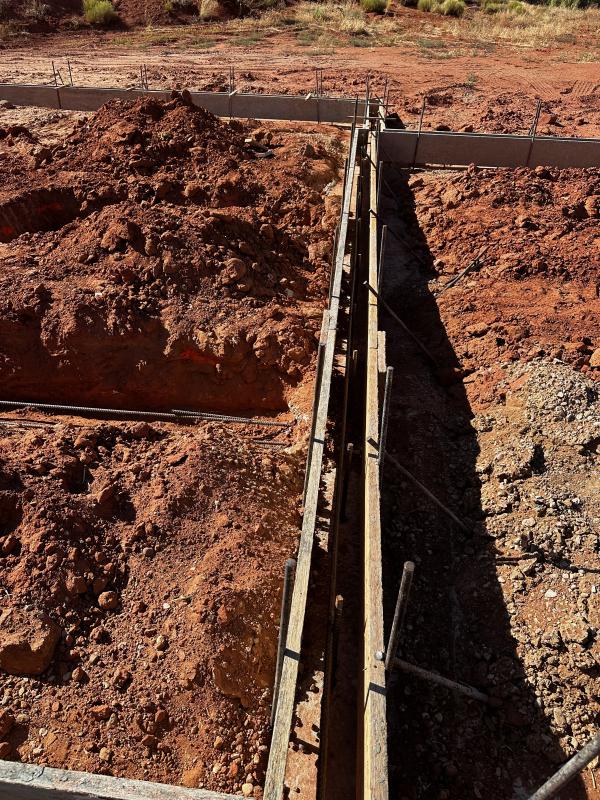 Rough plumbing sticking out